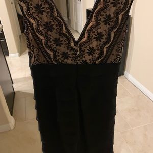 Black with lace and ruffle dress size 6